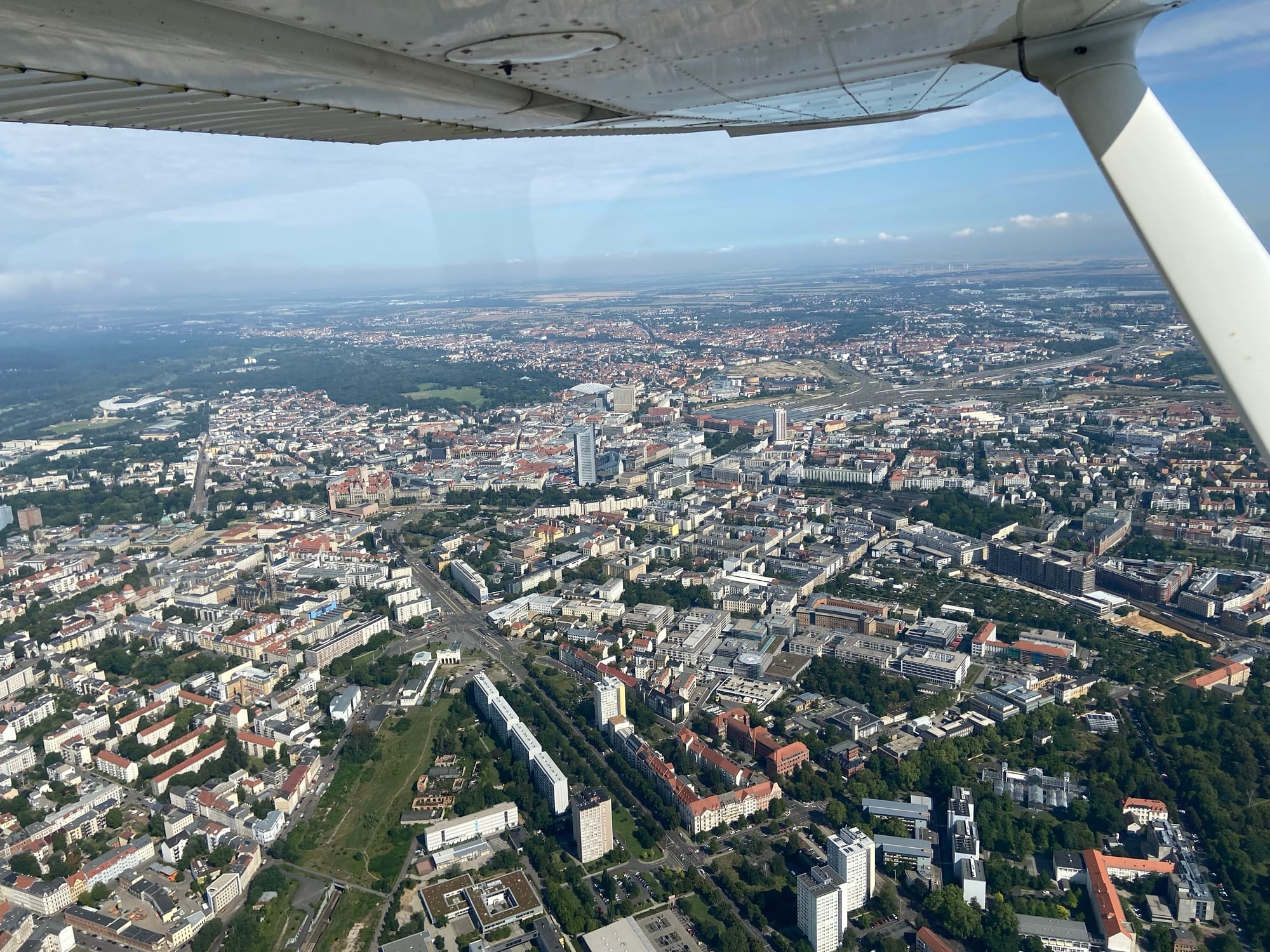 Die Innenstadt von Leipzig